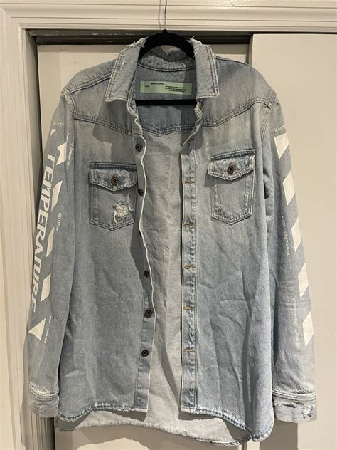 off white temperature denim jacket replica|Best OFF WHITE Replica Store .